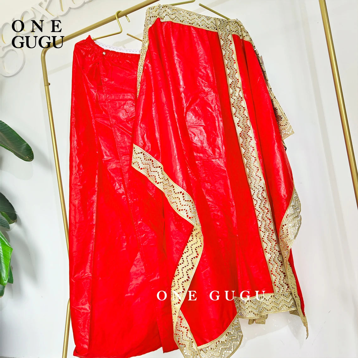 Two Piece Set African Bazin Dress With Loincloths For Women Wedding Bride Party Dress Plus Size Traditional Basin Riche Dashiki