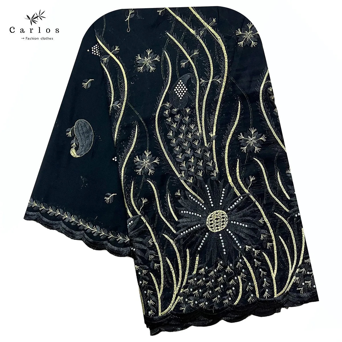 2024 New Muslim Women Turban Embroidery Soft Dubai Cotton Scarf Islamic Pray Instant Shawls Fashion Head Scarf Headwraps Sc-34