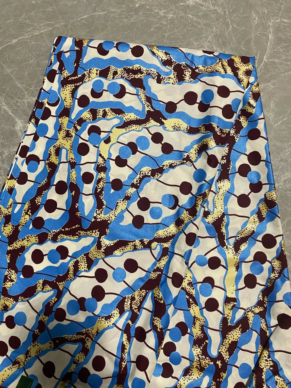 Soft Stuff Cotton Material African Wax Fabric Ankara Golden Printed Kente Super Good Quality Shine New For Sew Wedding Dress
