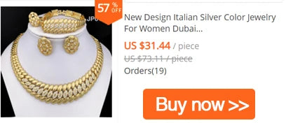 Africal Gold Color Big Jewelry Set Hollow Out Design Necklace Bracelet Earring Ring For Women Bridal Wedding Jewellery Gift