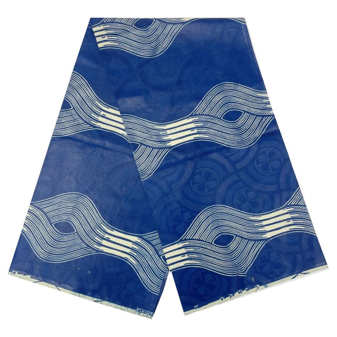 Latest Design African Jacquard Wax Print Fabric 6yards 100% Cotton    Nigeria Wax Tissu Material for Dress Sew DIY TN1126-1