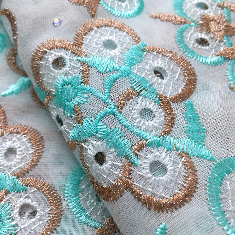 Swiss Voile Lace Fabric 2025 High Quality African Nigerian Embroidery Cotton Lace Fabric For Sewing Women Party DIY Dresses 4369