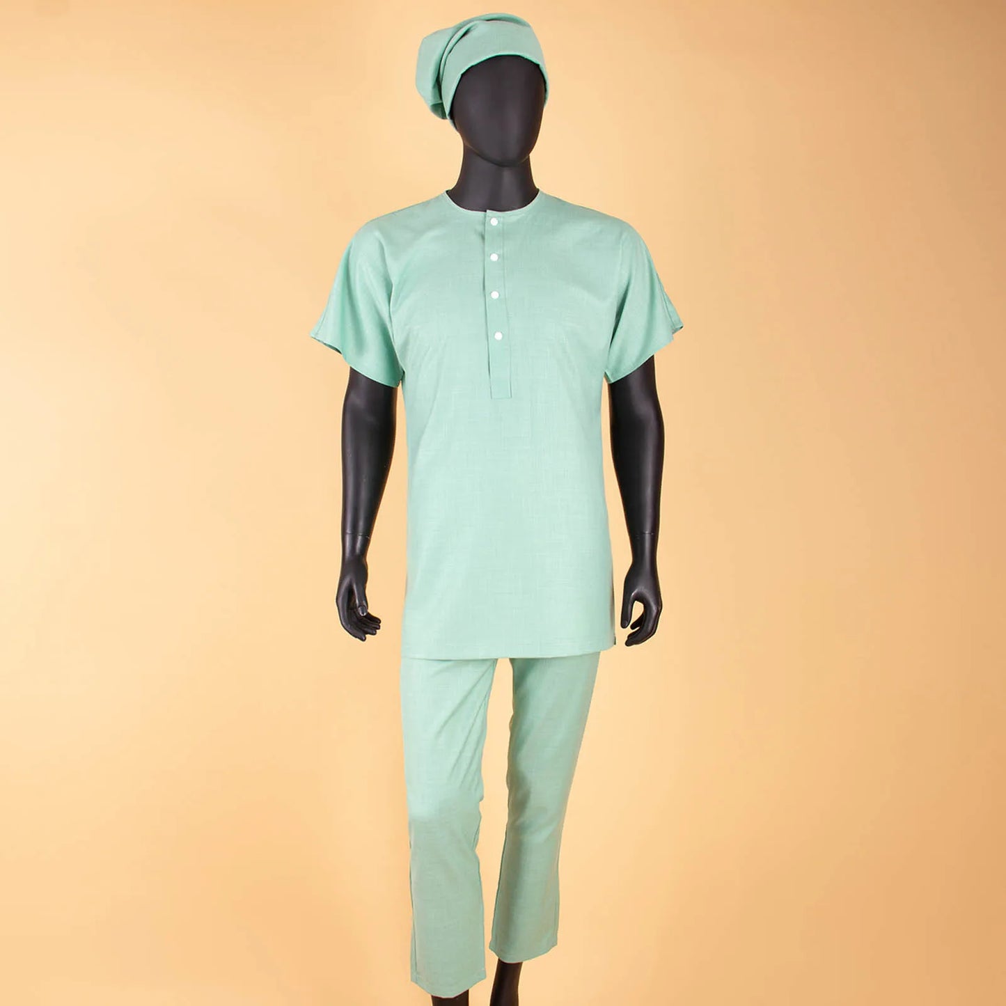 African Men`s Clothing Embroidery Agbada Shirts Pants and Hats 4 Piece Set Traditional Garments for Wedding Evening A2216066