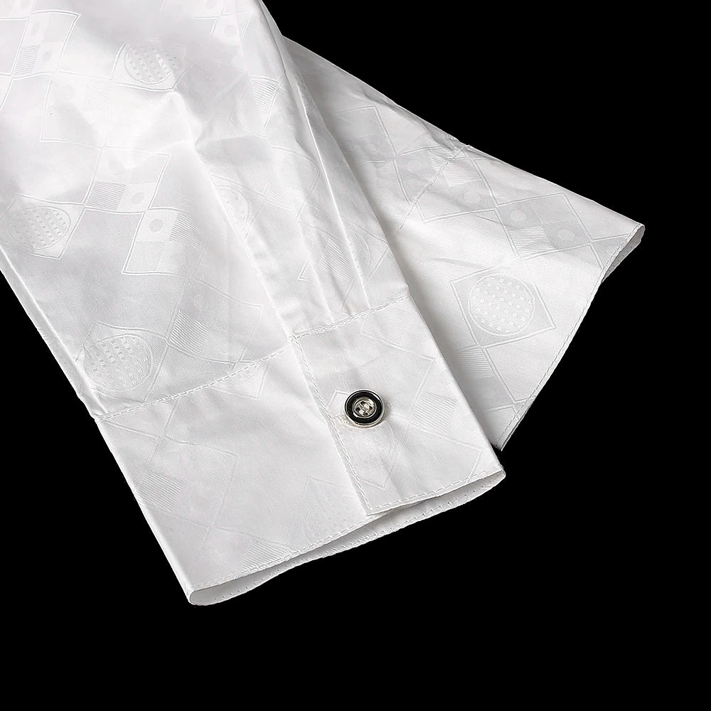 H&D Family Matching African Wedding Outfits For Husband and Wife Bazin Riche Robes Custom Couple Dashiki Set Boy Kid white Dress