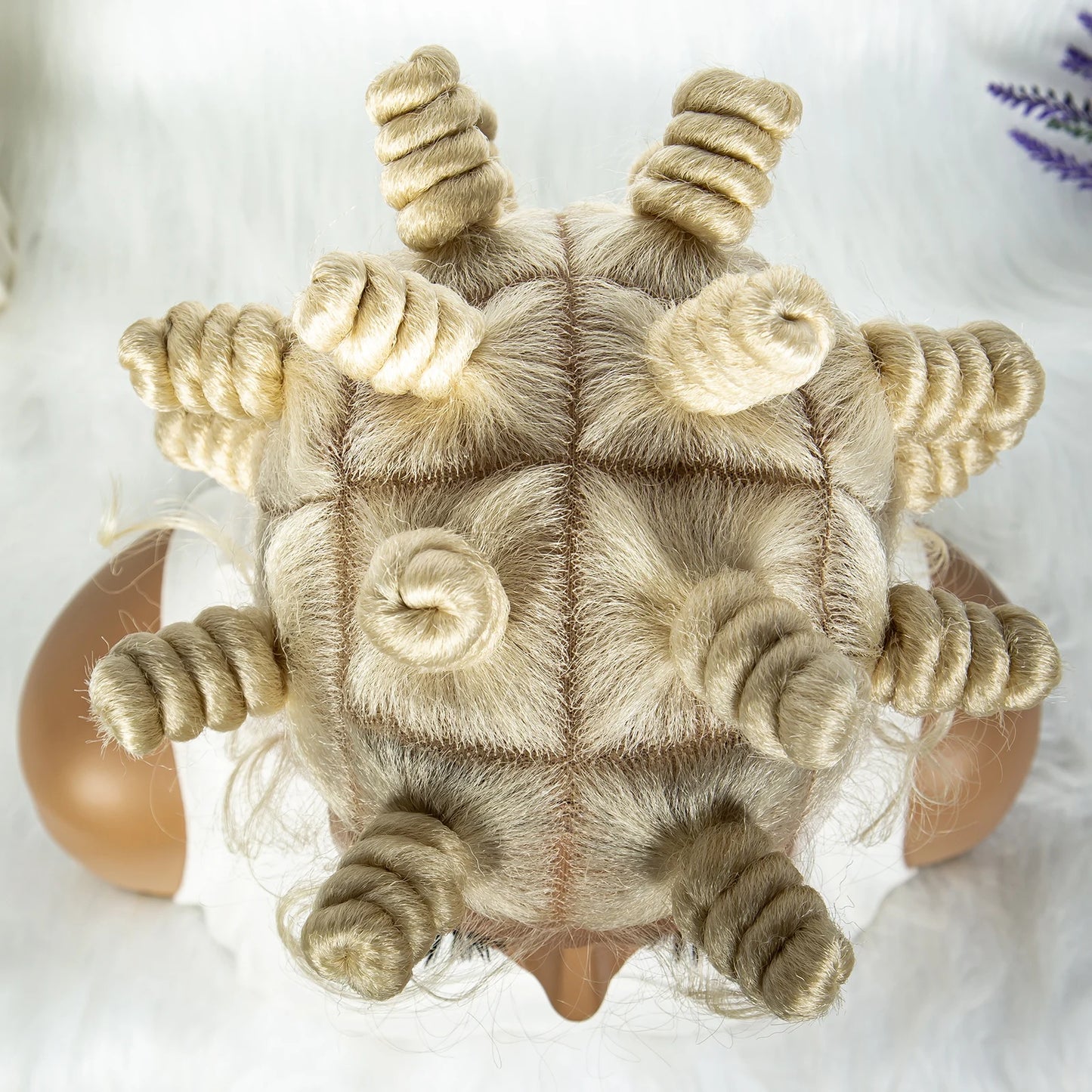 Knotless Braids Wig Synthetic Box Braided Hair Twist Braided Buns Wig Full Lace African Braiding Hair For Black Women