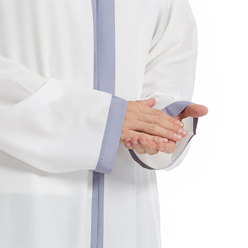 Men Abaya Muslim Dubai Saudi Long Dress Eid Hooded Jubba Thobe Islamic Clothing Moroccan Djellaba Caftan Kaftan Arabic Robe Gown