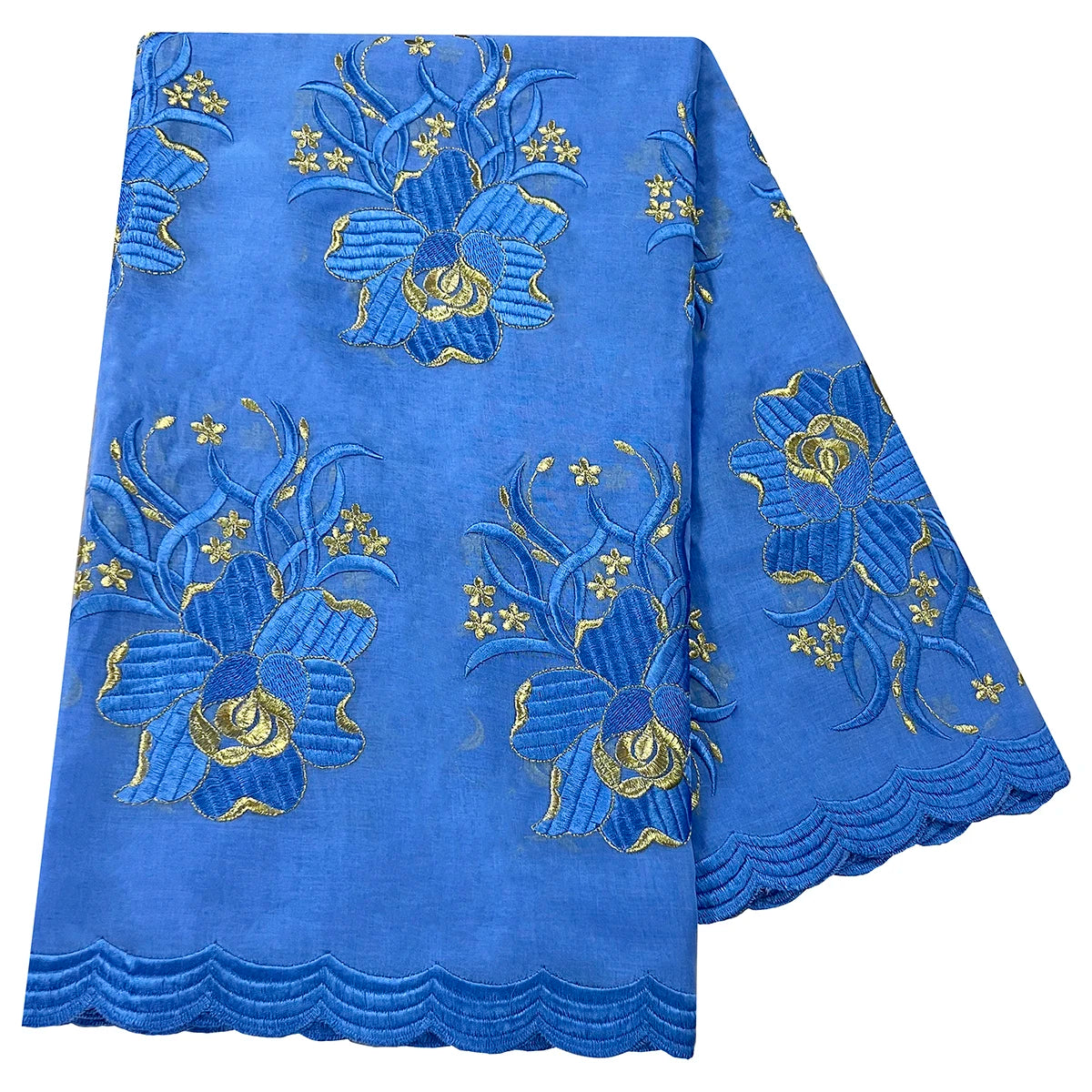 High Quality 100% Cotton Fabric Rayon Cotton Thread Eembroidered Scarf African Women Hijab Muslim Scarf Dubai Excellent Style