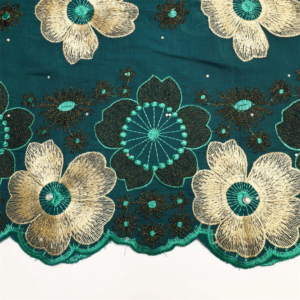 African Cotton Lace Fabric Swiss Voile Lace In Switzerland Hot Sale Nigerian Lace Fabric For Sewing Women Evening Party Dresses