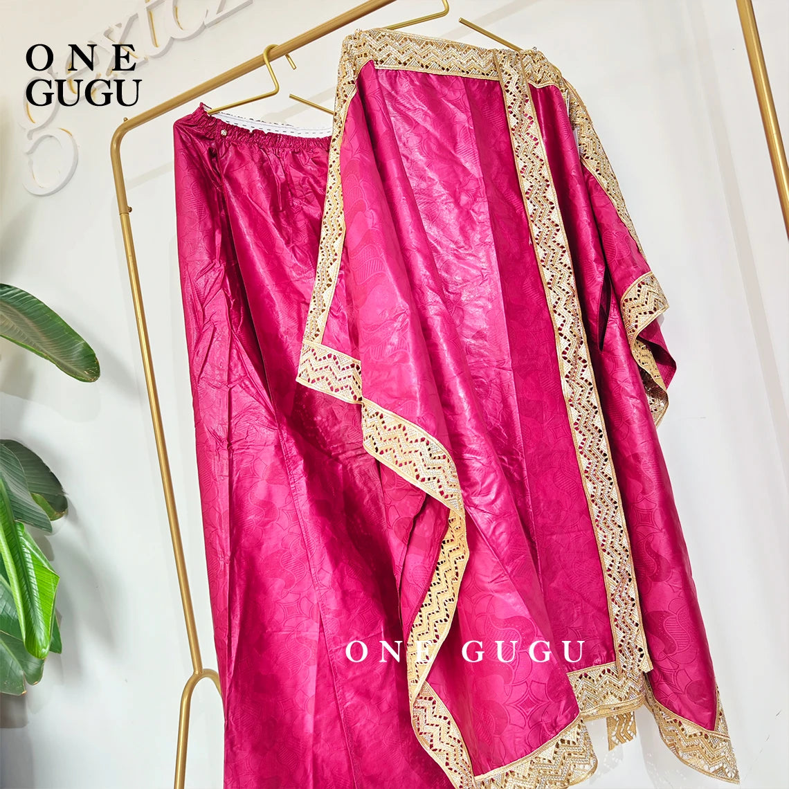 Two Piece Set African Bazin Dress With Loincloths For Women Wedding Bride Party Dress Plus Size Traditional Basin Riche Dashiki