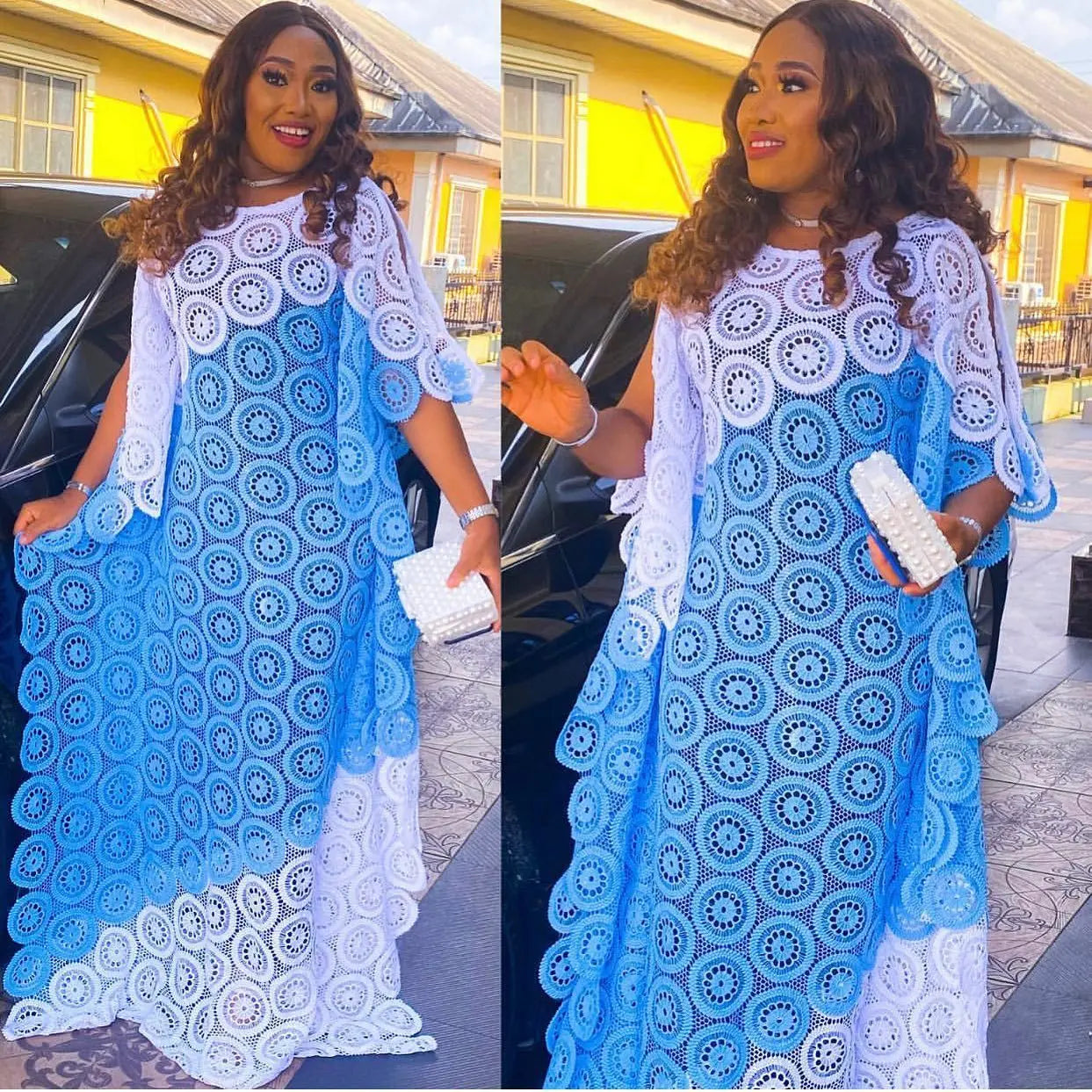 African Party Dresses for Women Elegant Lace Africa Clothing New Muslim Fashion Abayas Dashiki Robe Kaftan Long Maxi Dress 2023