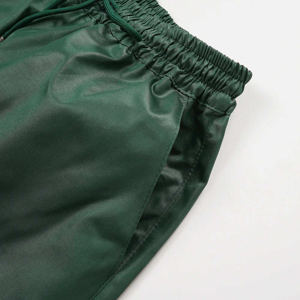 H&D African Clothes Plus Size For Men Elegant Party Wedding Thobe 3 PC Top and Pants Suits Set Daily Wear Embroidery Green Gown