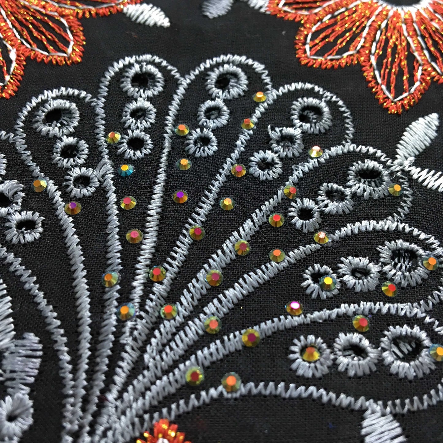 2024 African Cotton Lace Fabric High Quality Nigerian Stones Cotton Lace Fabric Swiss Voile Lace For Women Wedding Dress TY3806