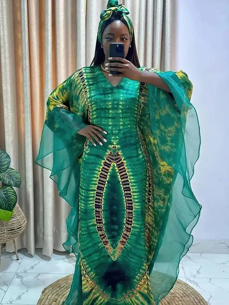 African Dresses for Women Traditional Africa Clothing Dashiki Ankara Outfits Gown Abayas Robe Muslim Kaftan Maxi Long Dress 2024