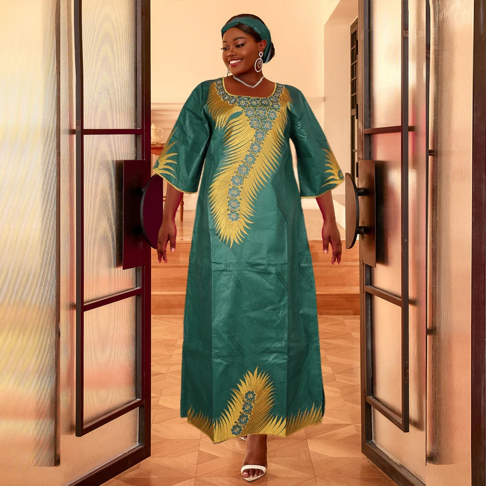 H&D African Clothes For Women Traditional Embroidery Dresses Bazin Dress Women High quality Party Wedding African Skirt Ramadan