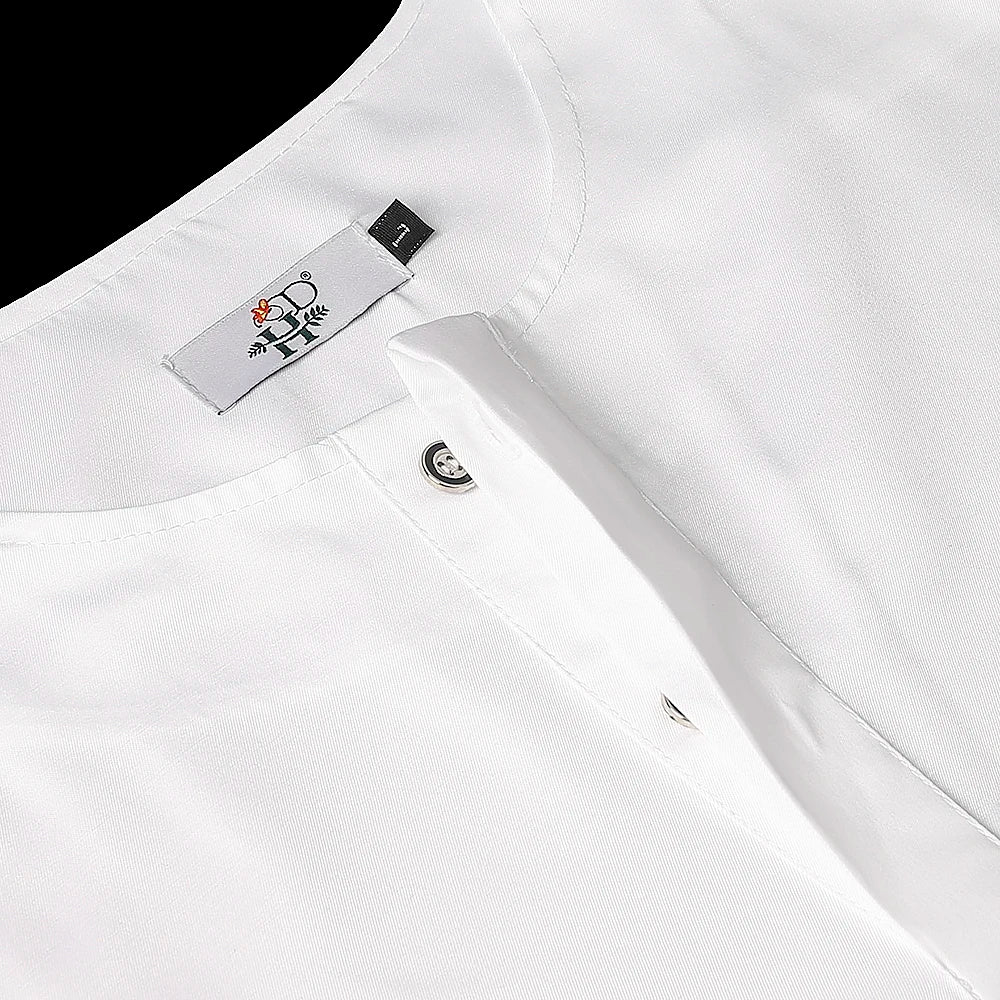 H&D African Clothes for Men White Tradition Wedding Party Clothing Robe Embroidery Shirt Pants 3 Pcs Set Dashiki Agbada Ramadan