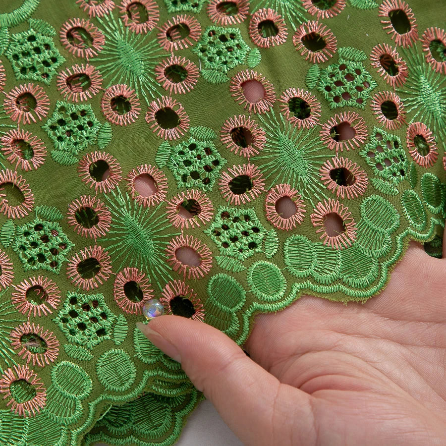 Swiss Voile Lace Fabric 2025 High Quality African Nigerian Embroidery Cotton Lace Fabric For Sewing Women Party DIY Dresses 4369