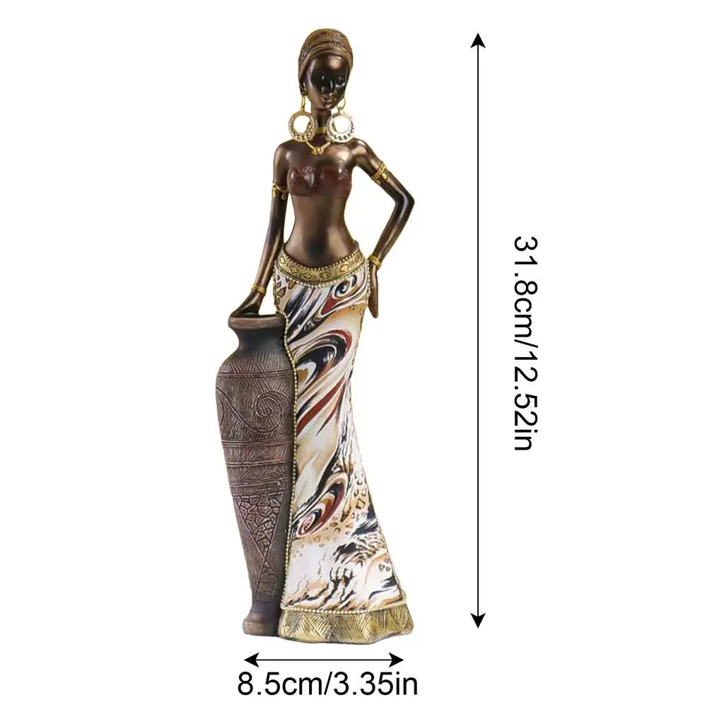African Figurines Home Decor African Statues And Sculptures Elegant African Art Piece Home Sophisticated African Decor Chic