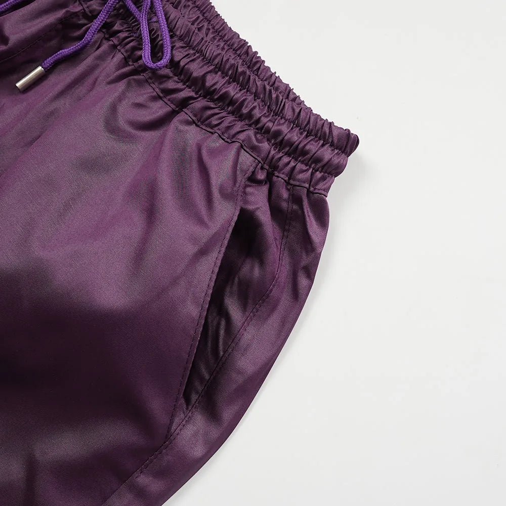 H&D African For Men Traditional 3PCS Outfit Thobe Set Purple Agbada Embroidered Robe Plus Size Wedding Christmas BouBou Ramadan