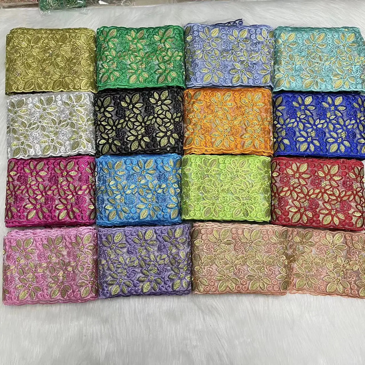 15 yards Width (16cm) Swiss Sequins Lace Trim Elastic Lingerie Sewing Craft DIY Apparel Fabric Wedding Garment Accessory M1229-1