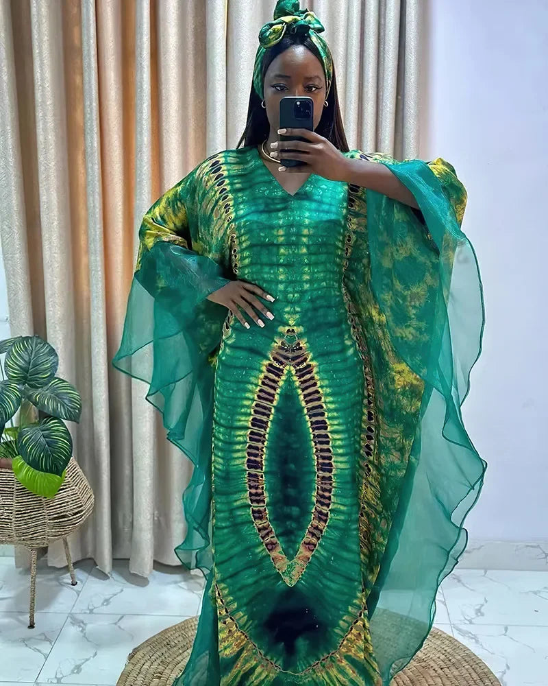 African Dresses for Women Traditional Africa Clothing Dashiki Ankara Outfits Gown Abayas Robe Muslim Kaftan Maxi Long Dress 2024