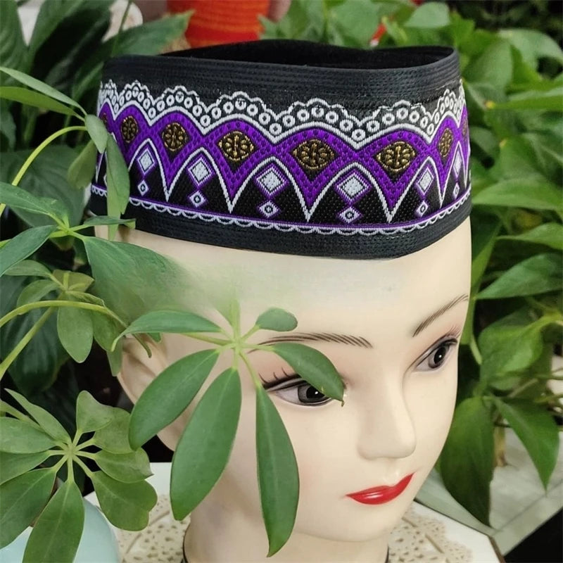 Muslim Caps For Men Clothing Tax Products Turkey Free Shipping Prayer Malaysian Boat Hat Kippa Islamic Kufi Topi Purple 03161