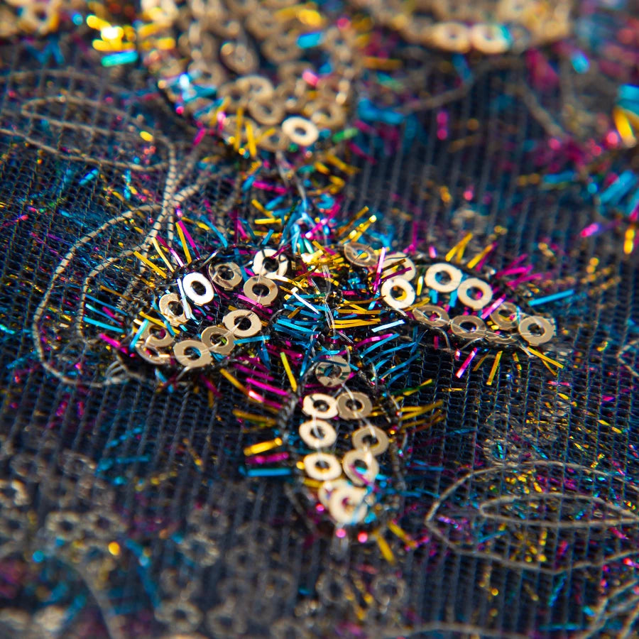 SJD LACE African Green Sequins Mesh Woman Lace Fabric High Quality 2025 Nigerian French Net Lace for Sewing Wedding Dresses 3735