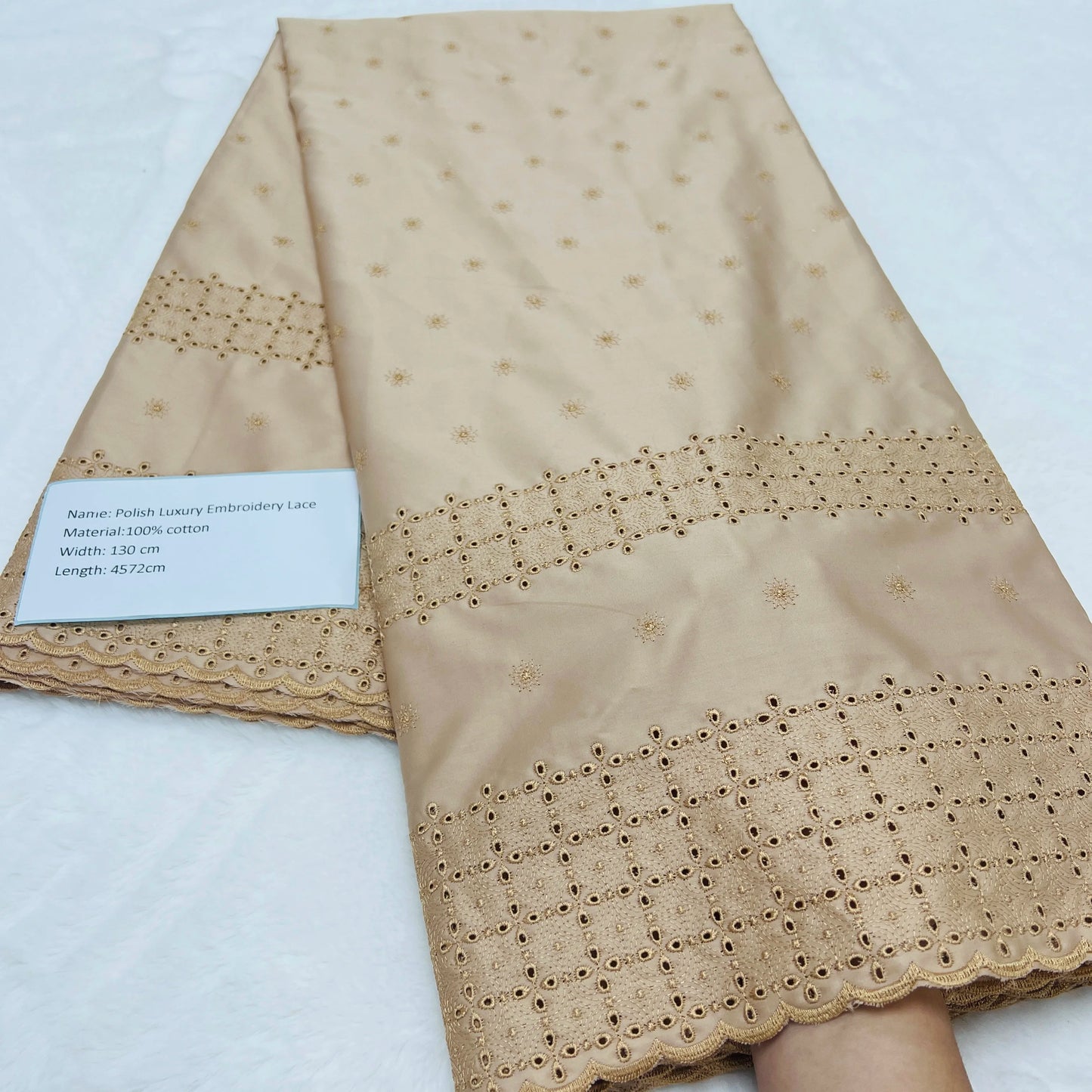 5 Yards High-end African Momen/Men Lace Fabric Tribute Silk Lace Swiss 100% Cotton Lace In Switzerland Fabric For Dress TV1219-3