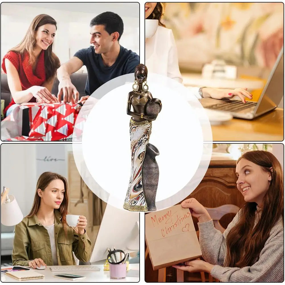 African Figurines Home Decor African Statues And Sculptures Elegant African Art Piece Home Sophisticated African Decor Chic