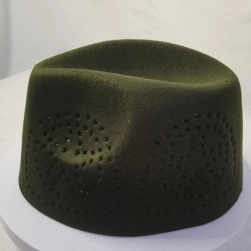 Men's Fashionable Prayer Caps Soft Breathable Taqiyah Hat for Religious Festival