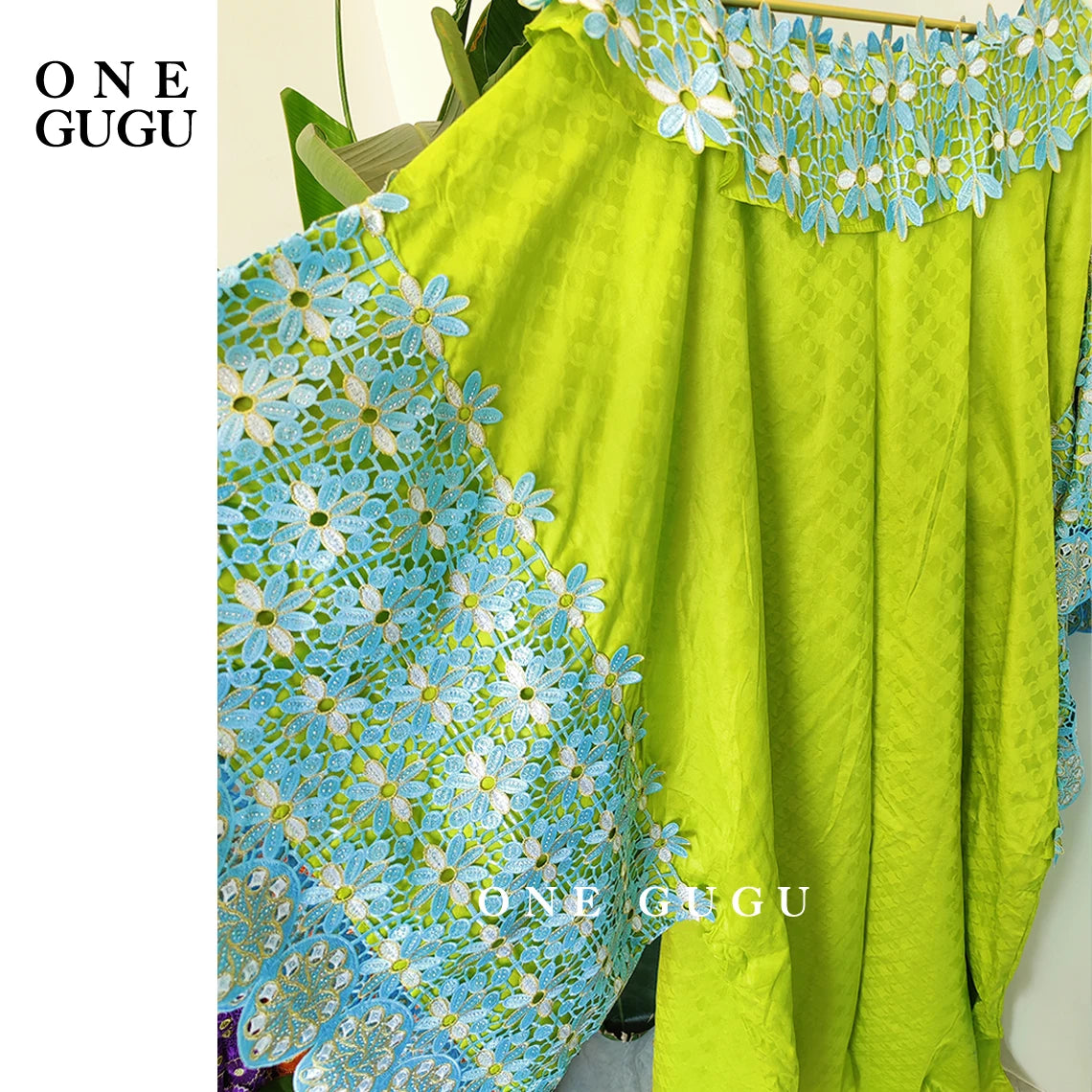 Sky Blue African Bazin Rich Dress Original Nigerian Basin BouBou Dashiki For Ankara Party Wedding Bride Robe Guipure Sewn Dress