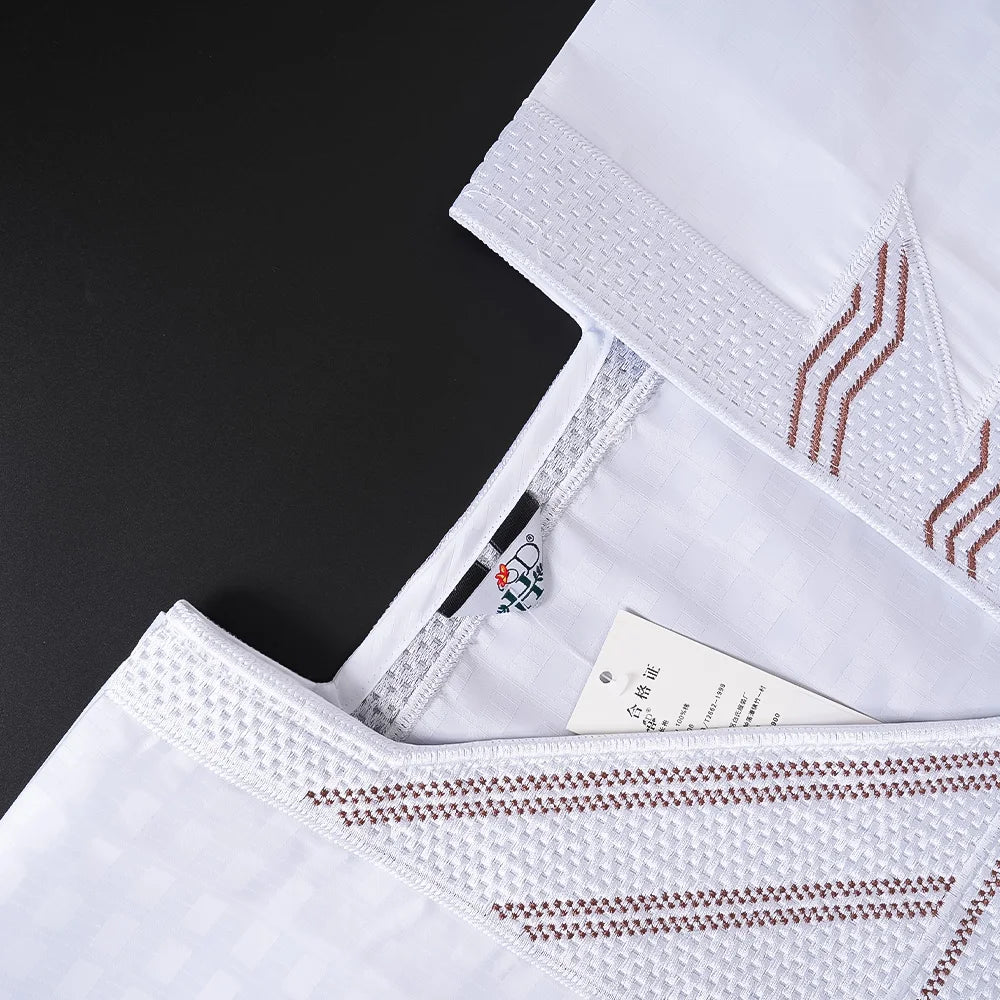 H&D African clothes For Men Embroidered Robes Dashiki Shirt Pants 3PCS Set Muslim Ramadan Thobe Wedding Festivals Christmas Gown