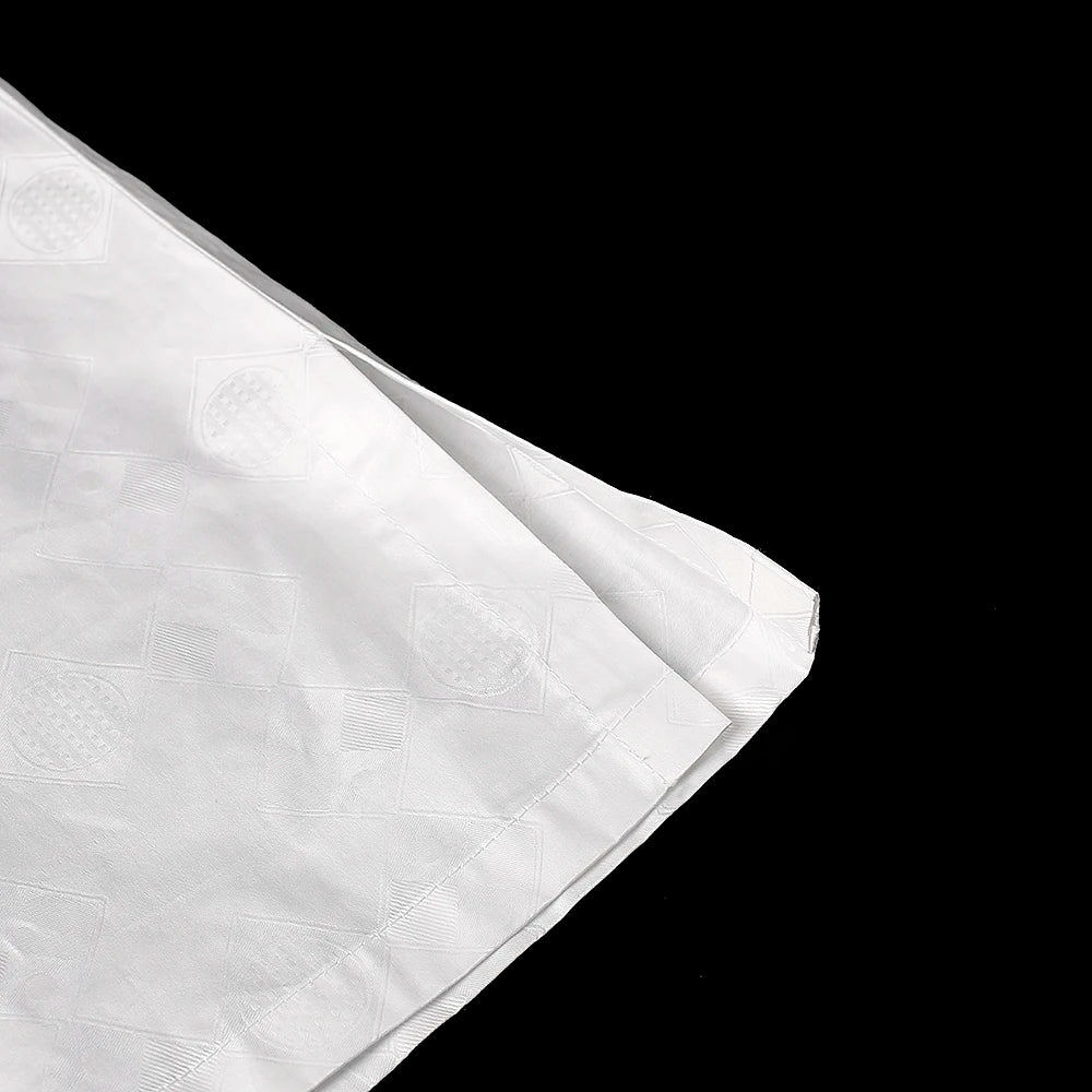 H&D Family Matching African Wedding Outfits For Husband and Wife Bazin Riche Robes Custom Couple Dashiki Set Boy Kid white Dress