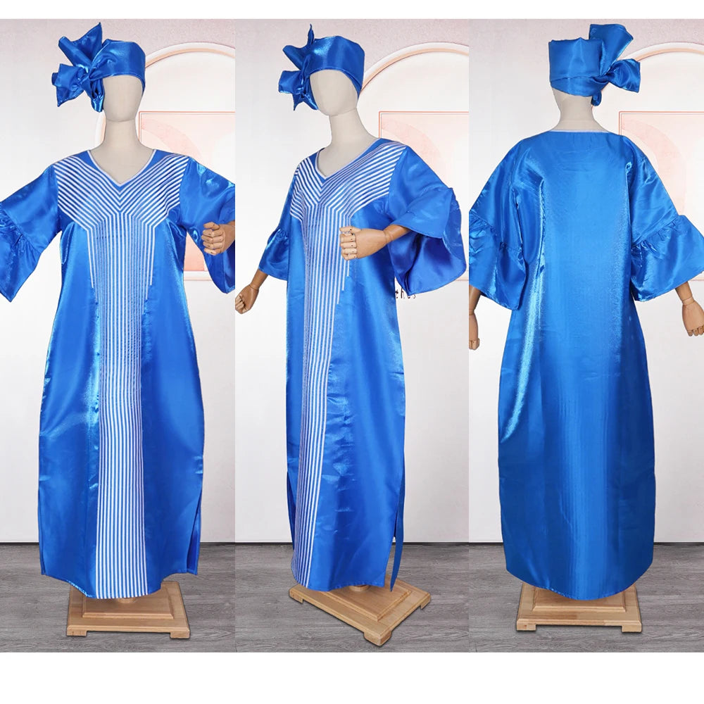 African Dresses for Women Traditional Africa Clothing Dashiki Ankara Outfits Gown Abayas Robe Muslim Kaftan Maxi Long Dress 2025