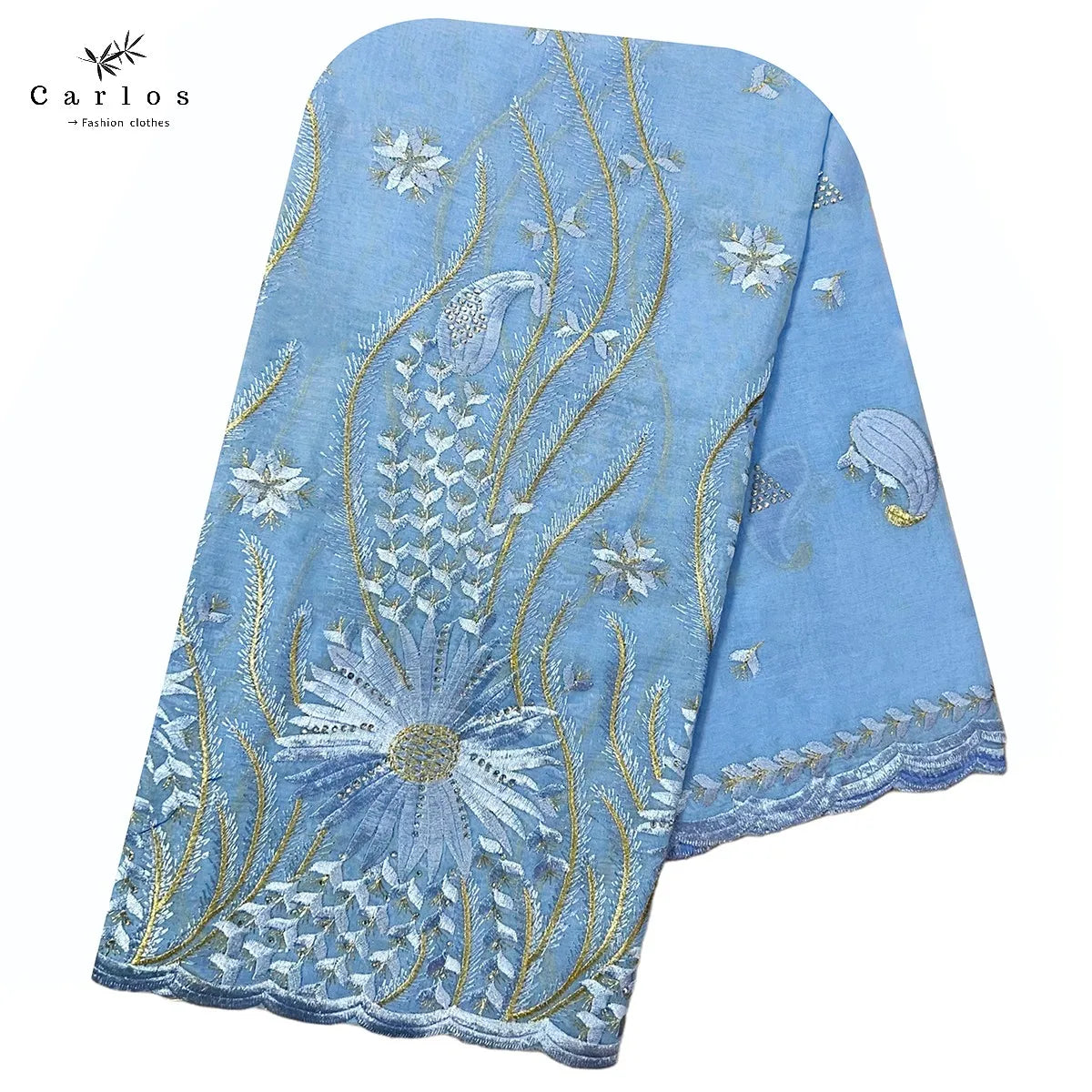 2024 New Muslim Women Turban Embroidery Soft Dubai Cotton Scarf Islamic Pray Instant Shawls Fashion Head Scarf Headwraps Sc-34