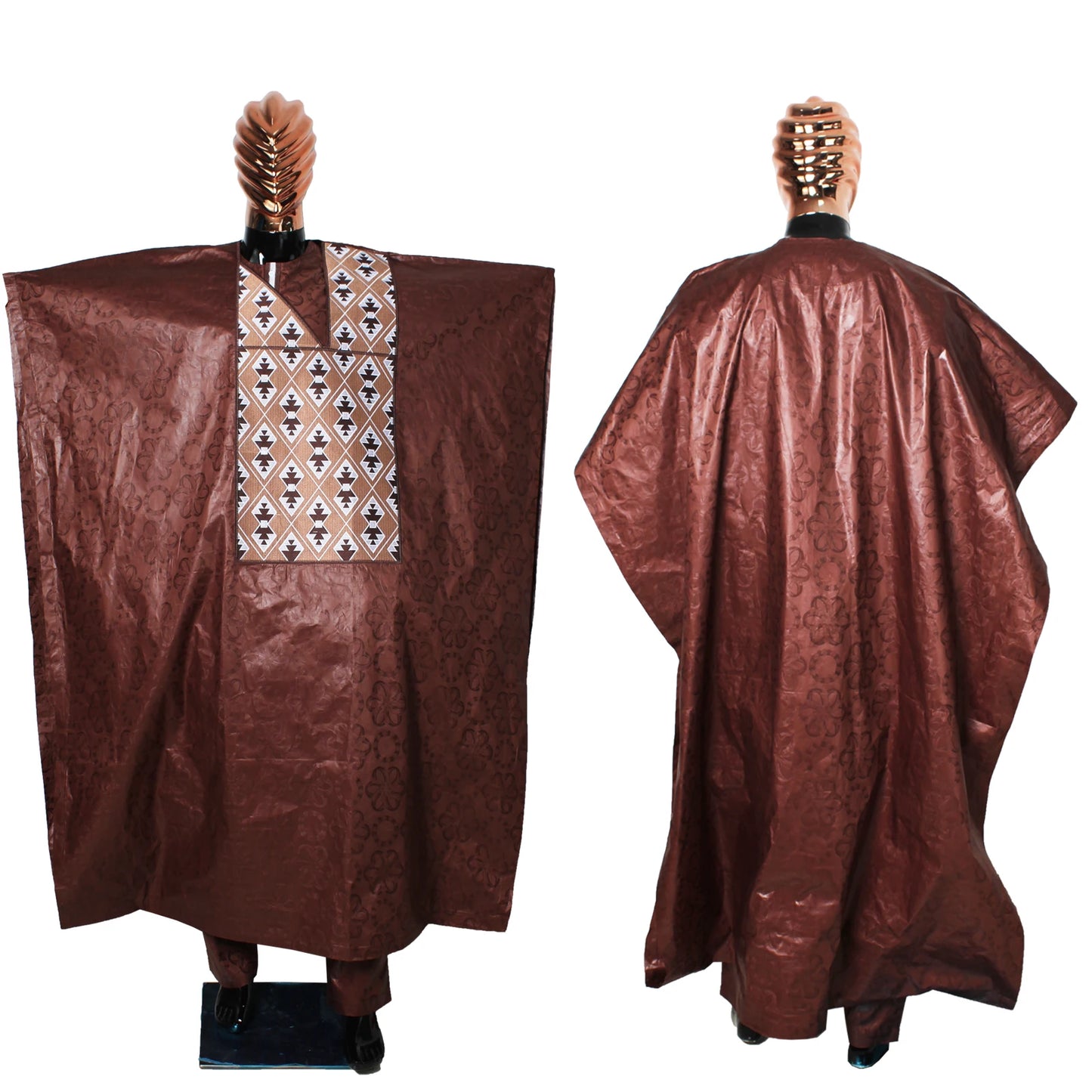 Kaftan Elegant African Men's Set 3 Pieces Outfits Long Sleeve Ethnic Tops and Pants Full Luxury Men's Suit Wedding Men Clothing