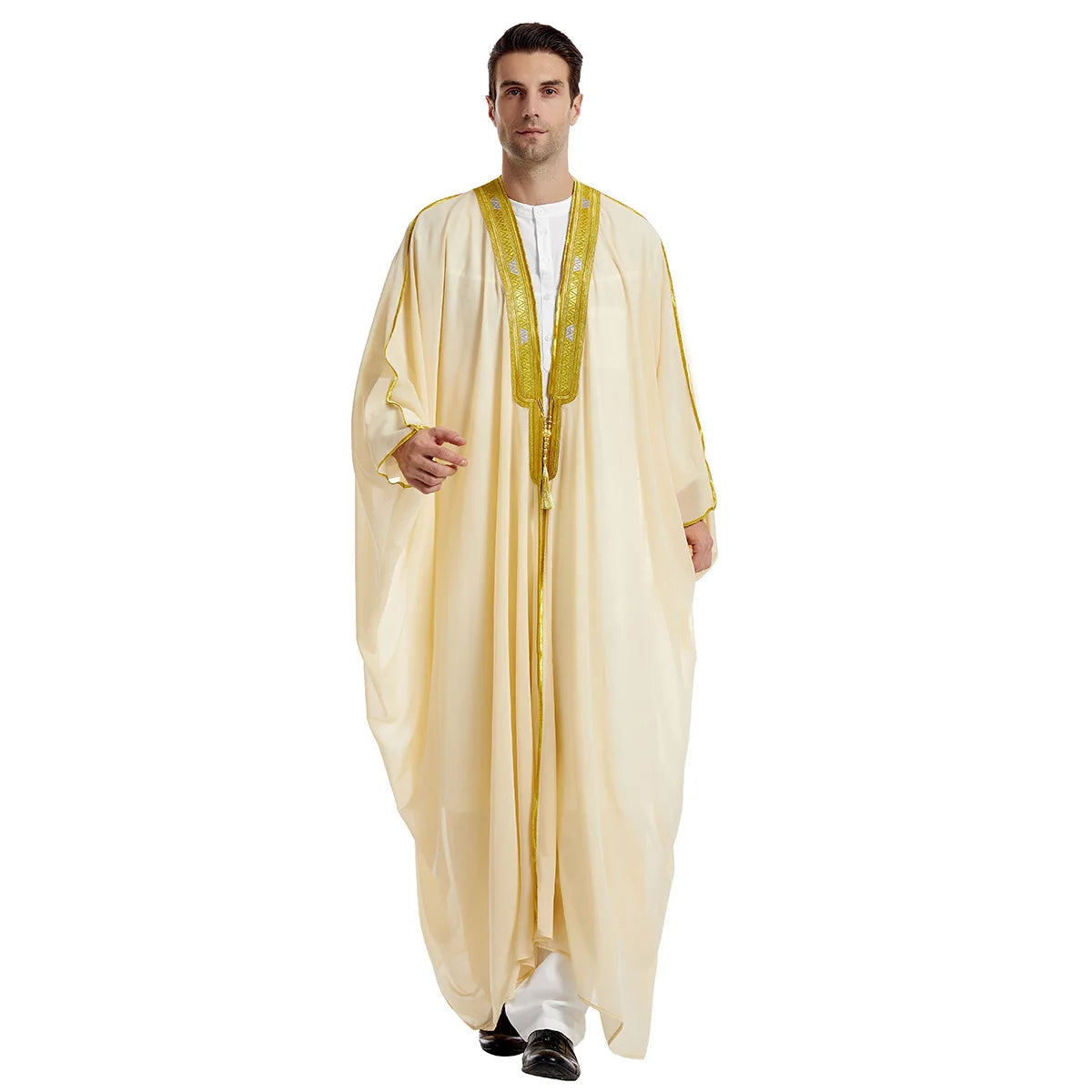 Eid Muslim Men Jubba Thobe Mens Cardigan Abaya Long Dress Islamic Ramadan Kimono Long Robe Saudi Arabic Musulman Caftan Dubai