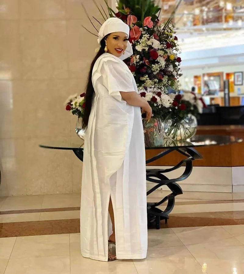Nigeria Ladies Caftan Dress African Dresses for Women 2022 Traditional Loose Abaya Musulman Boubou Robe Africaine Femme Clothes