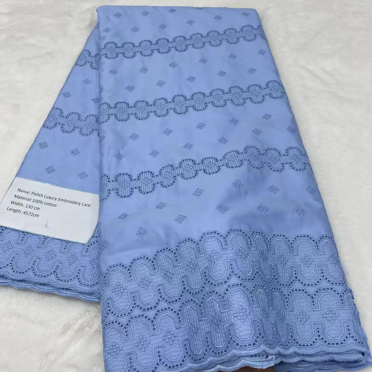 5 Yards High-end African Momen/Men Lace Fabric Tribute Silk Lace Swiss 100% Cotton Lace In Switzerland Fabric For Dress TV1219-3