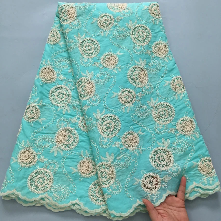 Blush Pink Swiss Voile Lace Fabric | Delicate White Rosette Bouquets & Filigree Tendrils | Petal-Hem Luxury Couture  S4371