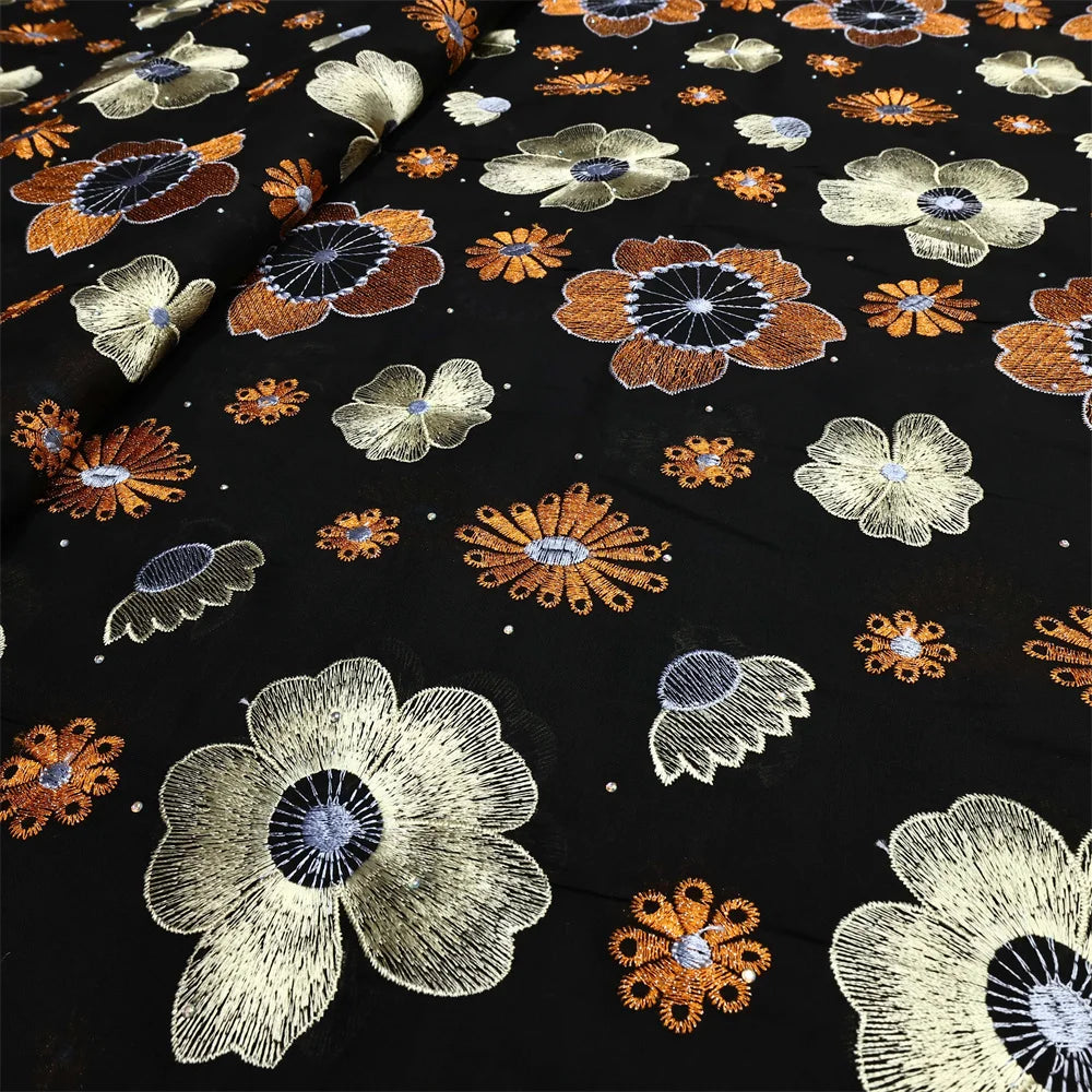 African Cotton Lace Fabric Swiss Voile Lace In Switzerland Hot Sale Nigerian Lace Fabric For Sewing Women Evening Party Dresses