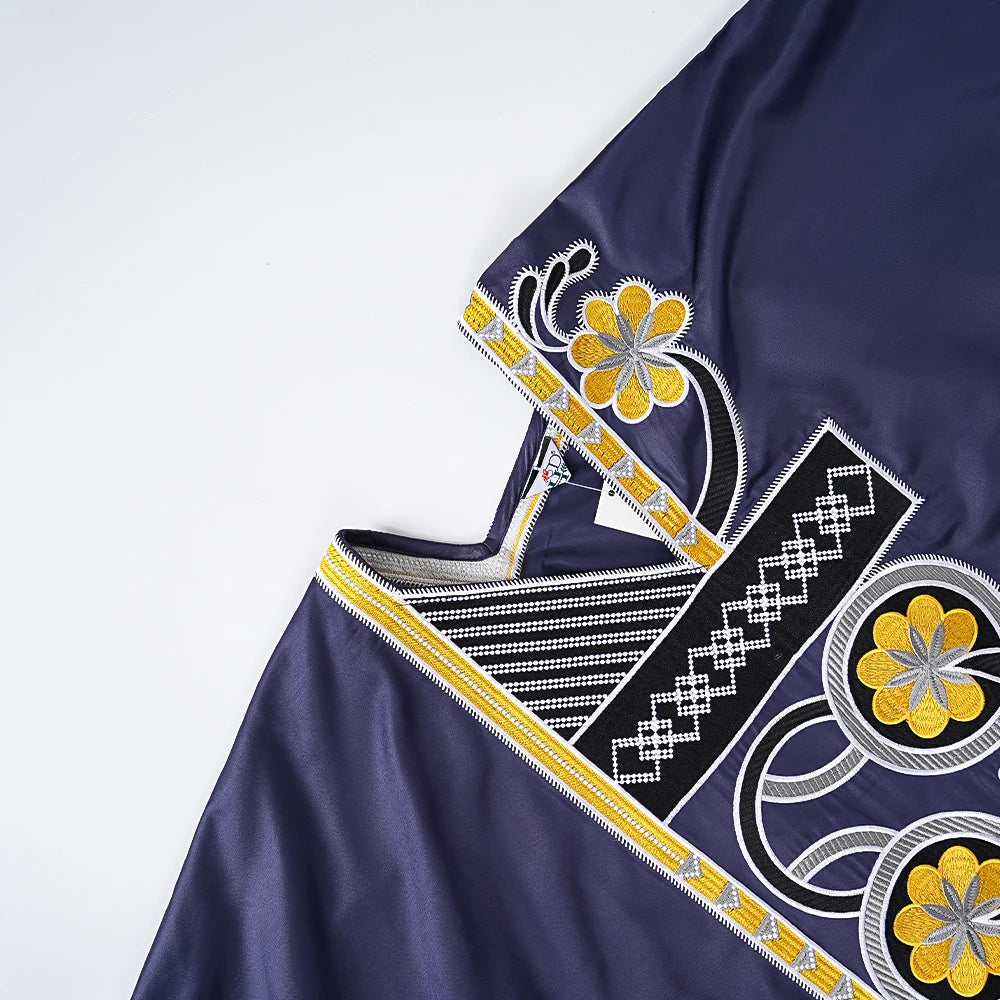 H&D New African Suit For Men Robe Shirt Pants Set Long Sleeve Tops Embroidery Clothes Wedding Party Traditional Robes Ramadan