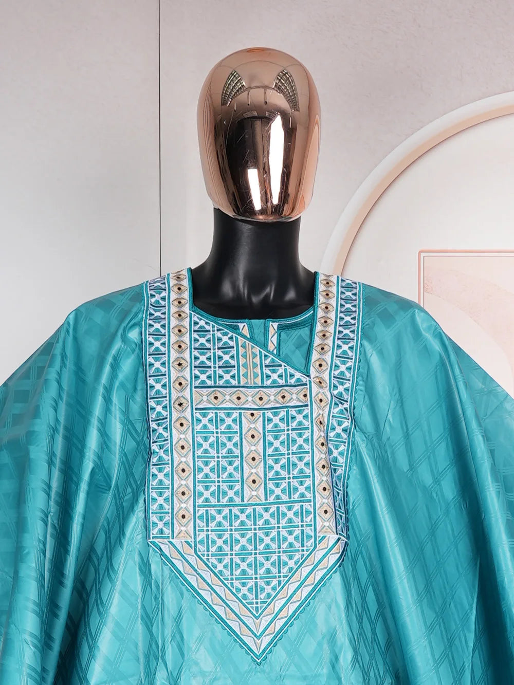 H&D South African Traditional Wear Formal Attire Bazin Riche Dashiki Green Shirt Pants Robe Suit Agbada Men's wedding party 2024