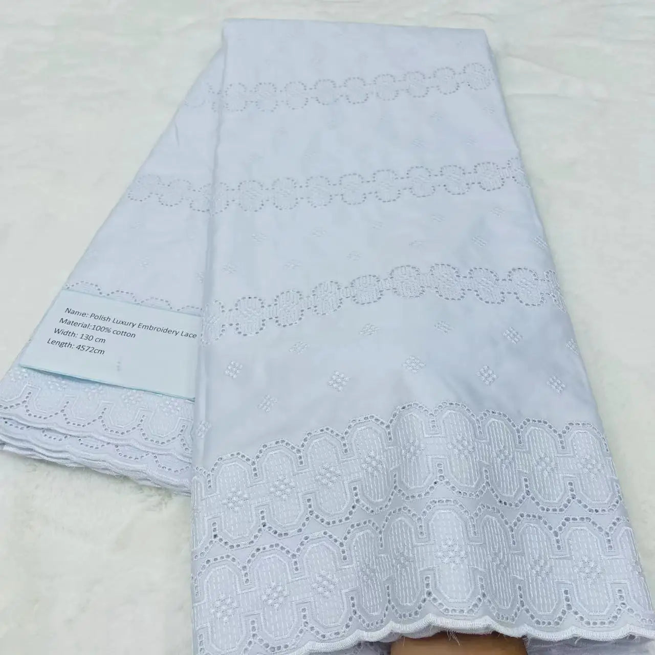 5 Yards High-end African Momen/Men Lace Fabric Tribute Silk Lace Swiss 100% Cotton Lace In Switzerland Fabric For Dress TV1219-3