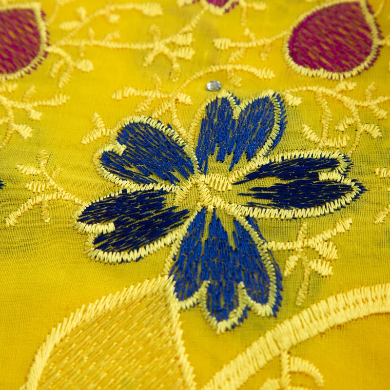 African Cotton Lace Fabric with Stones 2024 High Quality Nigerian Swiss Voile Lace for Sewing Women Evening Party Dresses TY3582