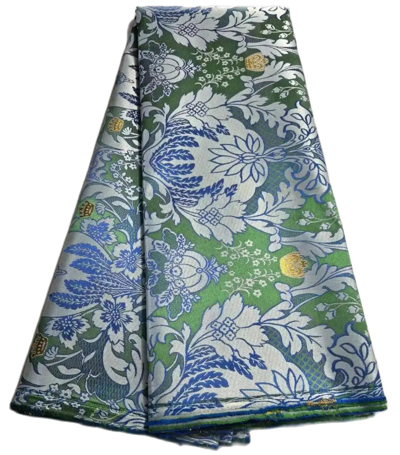 African Thick Damask Lace Fabric 2.5Yard Or 5Yards 2025 Jacquard Brocade Fabrics DIY Sew For Nigeria Women Headtie Aso obi Dress