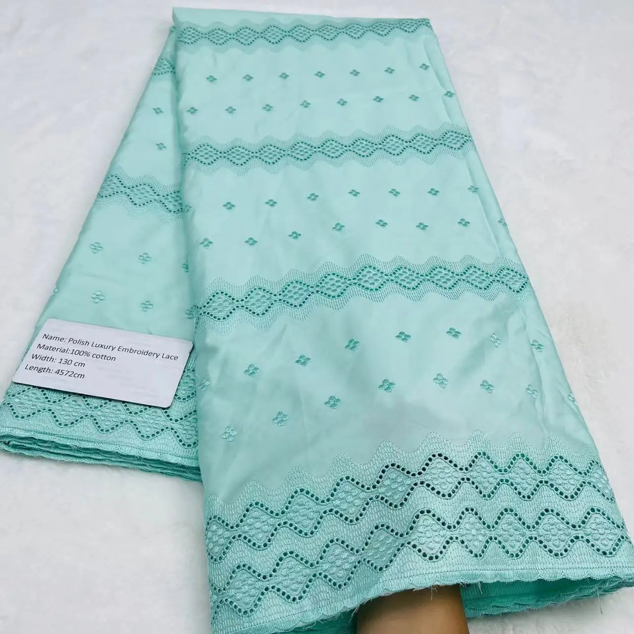 5 Yards High-end African Momen/Men Lace Fabric Tribute Silk Lace Swiss 100% Cotton Lace In Switzerland Fabric For Dress TV1219-3