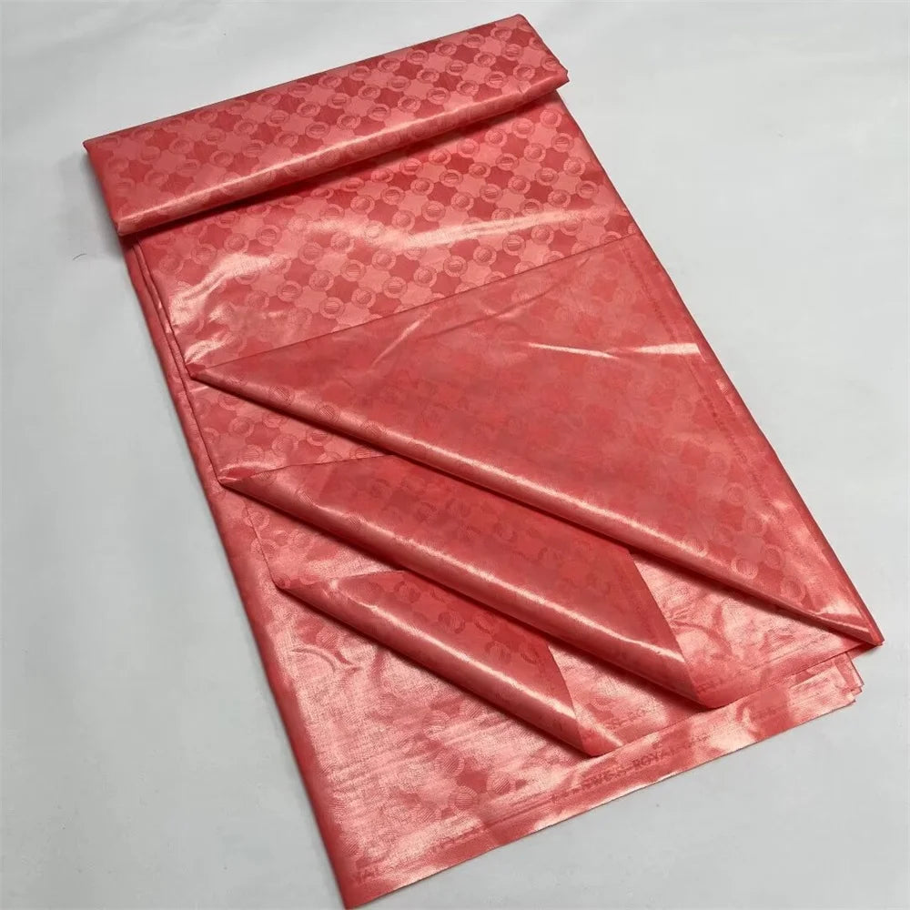 2025 African Bazin Riche Fabric Plain Bazin Brocade Latest 5 Yard African Lace Fabric For Dress