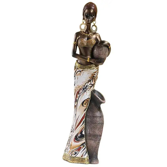 African Figurines Home Decor African Statues And Sculptures Elegant African Art Piece Home Sophisticated African Decor Chic