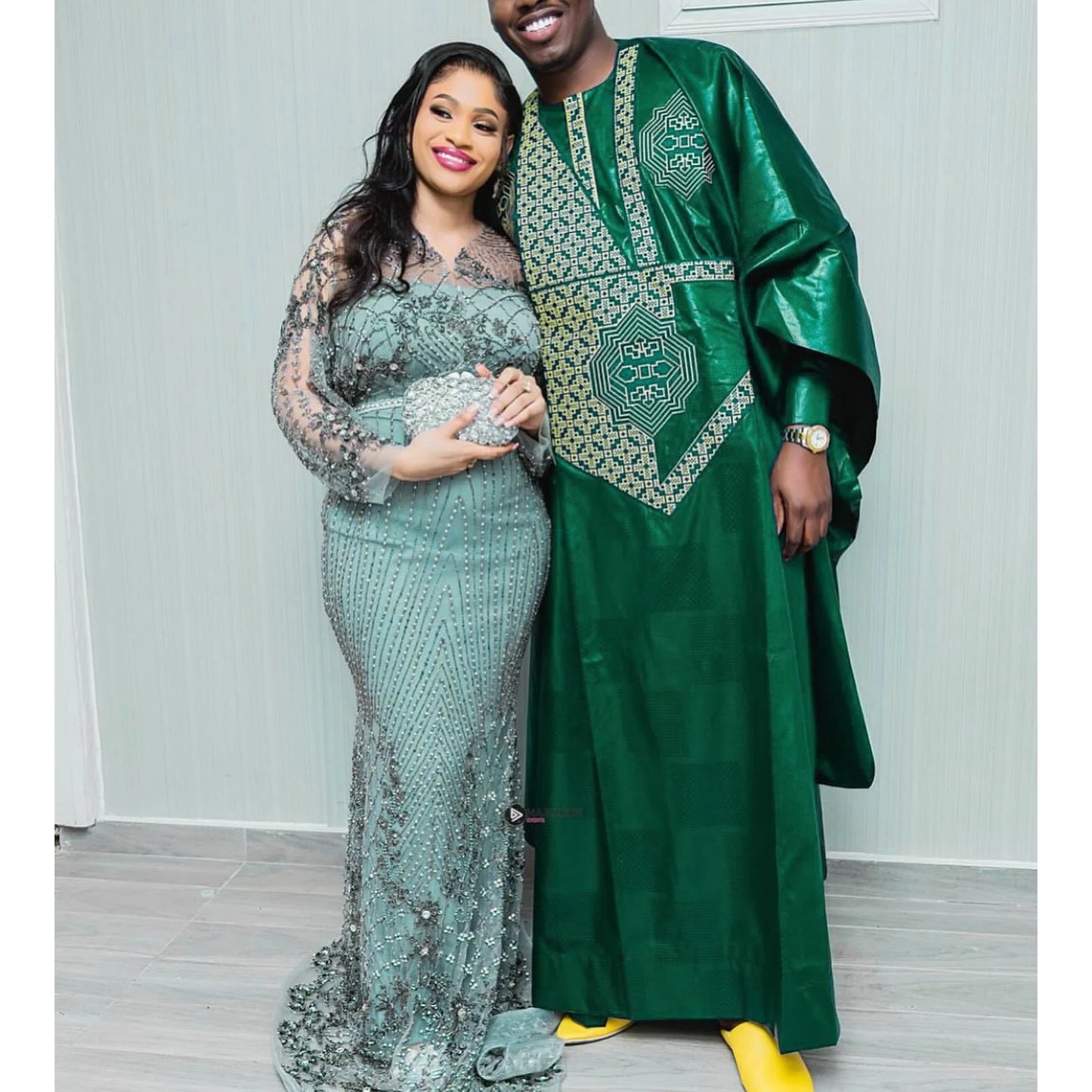 African Clothing For Men Traditional Bazin Riche Embroidery Design Top Long Sleeve 3 Piece Set