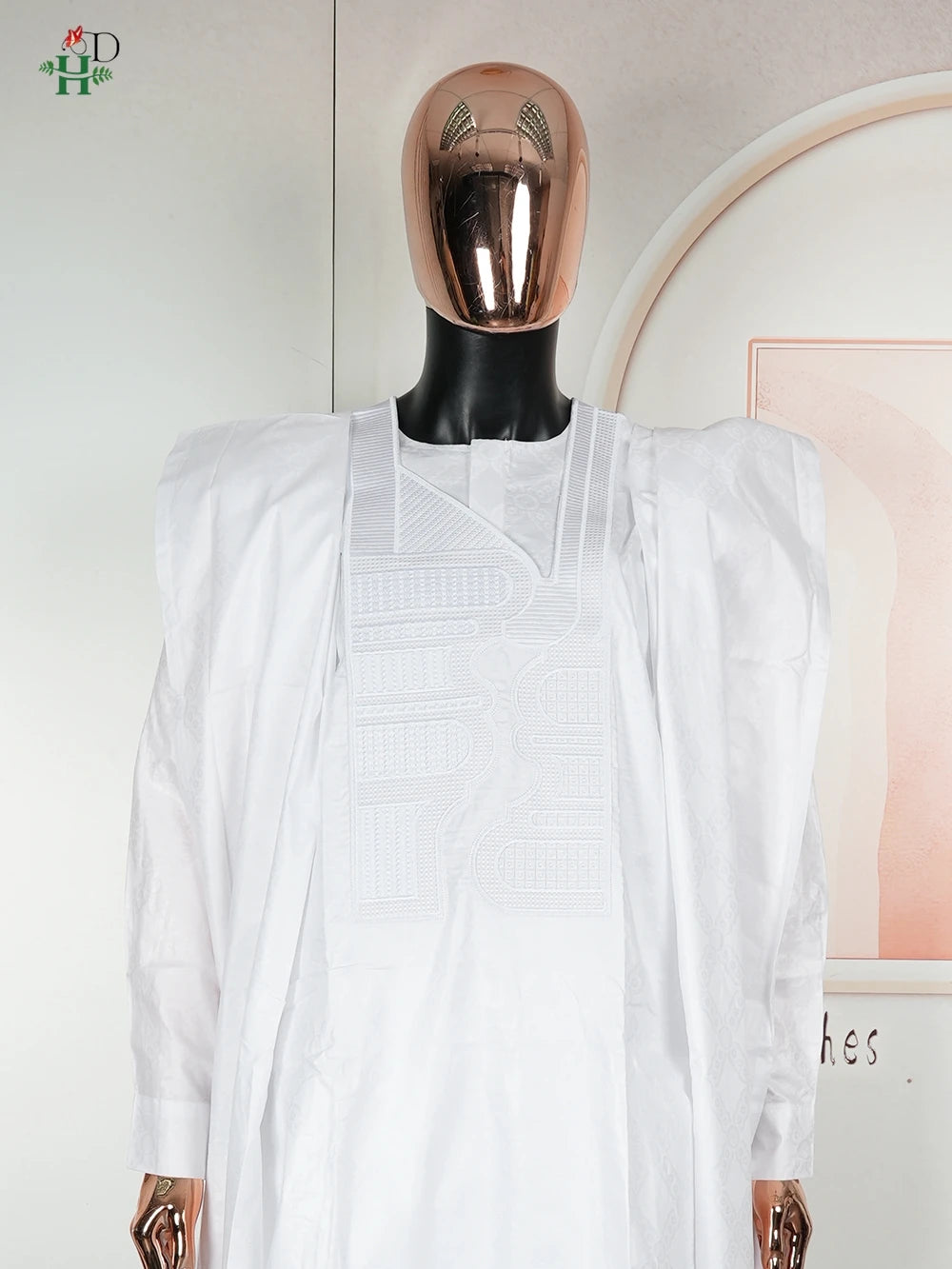 African Clothes Embroidery Bazin Riche Bubu Gown For Men Church Party Wedding Thobe 3 PC Top and Pants White Suit Set Daily Wear